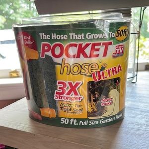 Pocket Hose ULTRA Expandable Garden Hose - 50 Feet. As Seen on TV. NIP